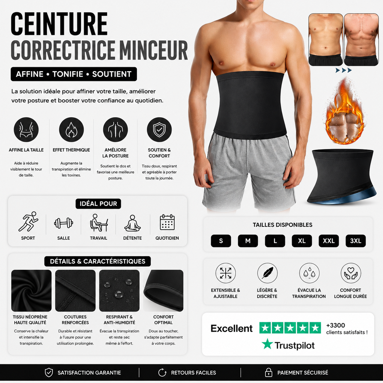 Ceinture  Correctrice  Minceur