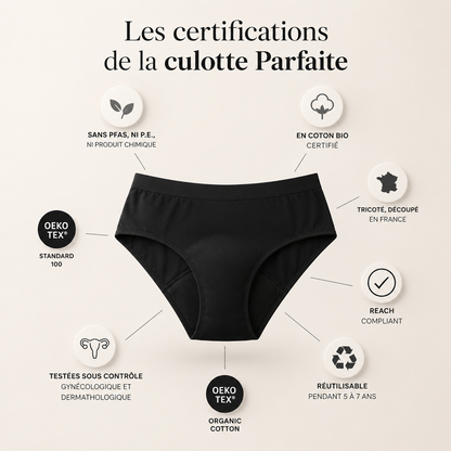 Culotte menstruelle flux abondant & protection 4 couches