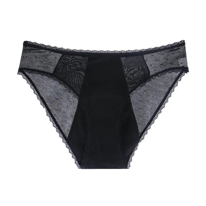 4-Layer Leakproof Menstrual Period Panties Fast Absorbent Underwear Sexy Lace Women Menstrual Briefs Plus Size Lingerie 5XL 6XL