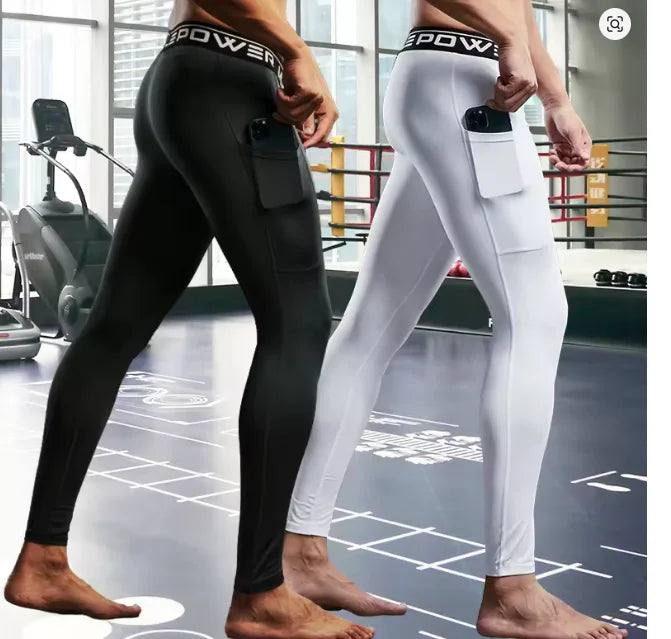 Legging de compression avec poches homme