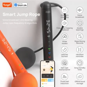 corde à sauter intelligente tuya, analyse des données app, cordes à sauter d'entraînement pour la salle de sport à domicile, crossfit, compteur de corde à sauter pour l'exercice pour hommes, femmes