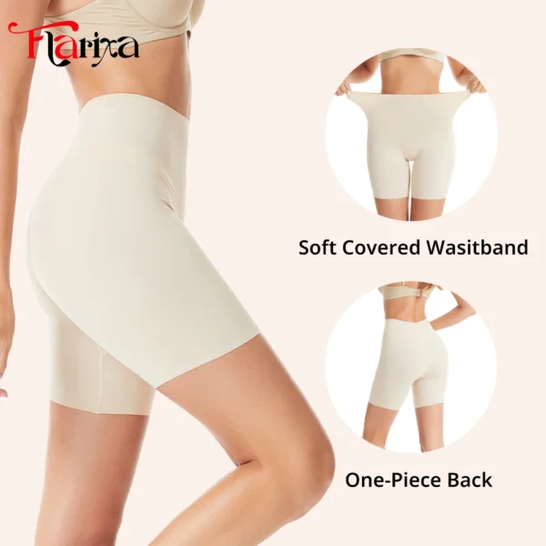 flarixa seamless high waist slip shorts women stretch boyshorts panites underwear protective pants under skirt dress hips lfting