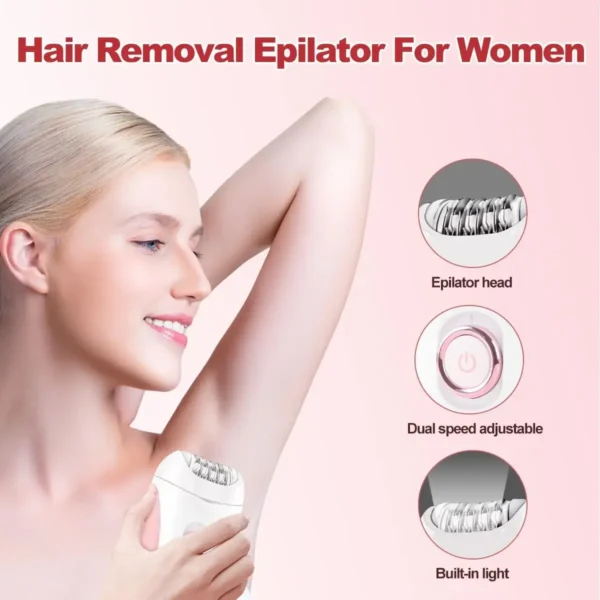 vgr epilator electric leg body underarms portable hair remover 2 speed adjustment hair removal tool epilator for women v 705