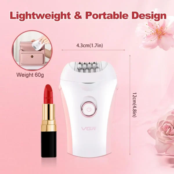 vgr epilator electric leg body underarms portable hair remover 2 speed adjustment hair removal tool epilator for women v 705