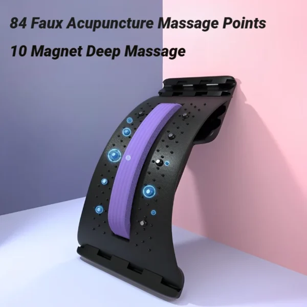 civière dorsale masseur réglable multi niveaux taille cou fitness soutien lombaire cervicale colonne vertébrale dispositif apaisant étirement yoga