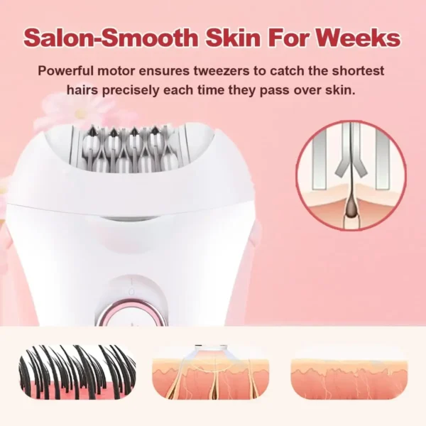 vgr epilator electric leg body underarms portable hair remover 2 speed adjustment hair removal tool epilator for women v 705