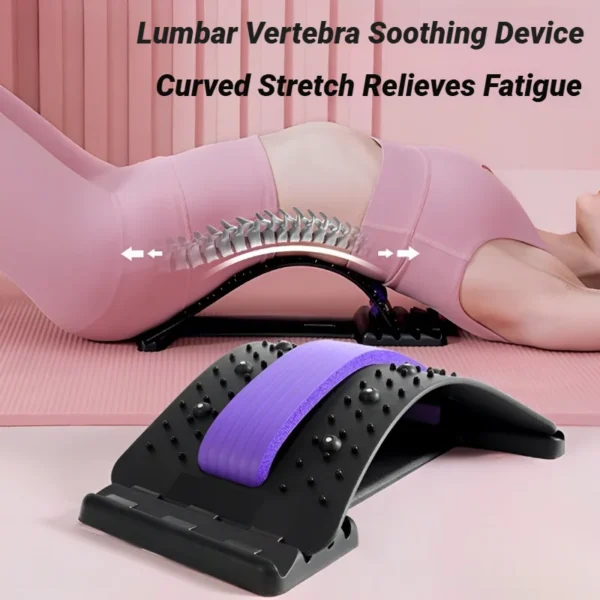 civière dorsale masseur réglable multi niveaux taille cou fitness soutien lombaire cervicale colonne vertébrale dispositif apaisant étirement yoga