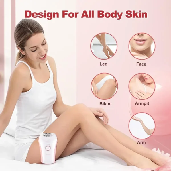 vgr epilator electric leg body underarms portable hair remover 2 speed adjustment hair removal tool epilator for women v 705