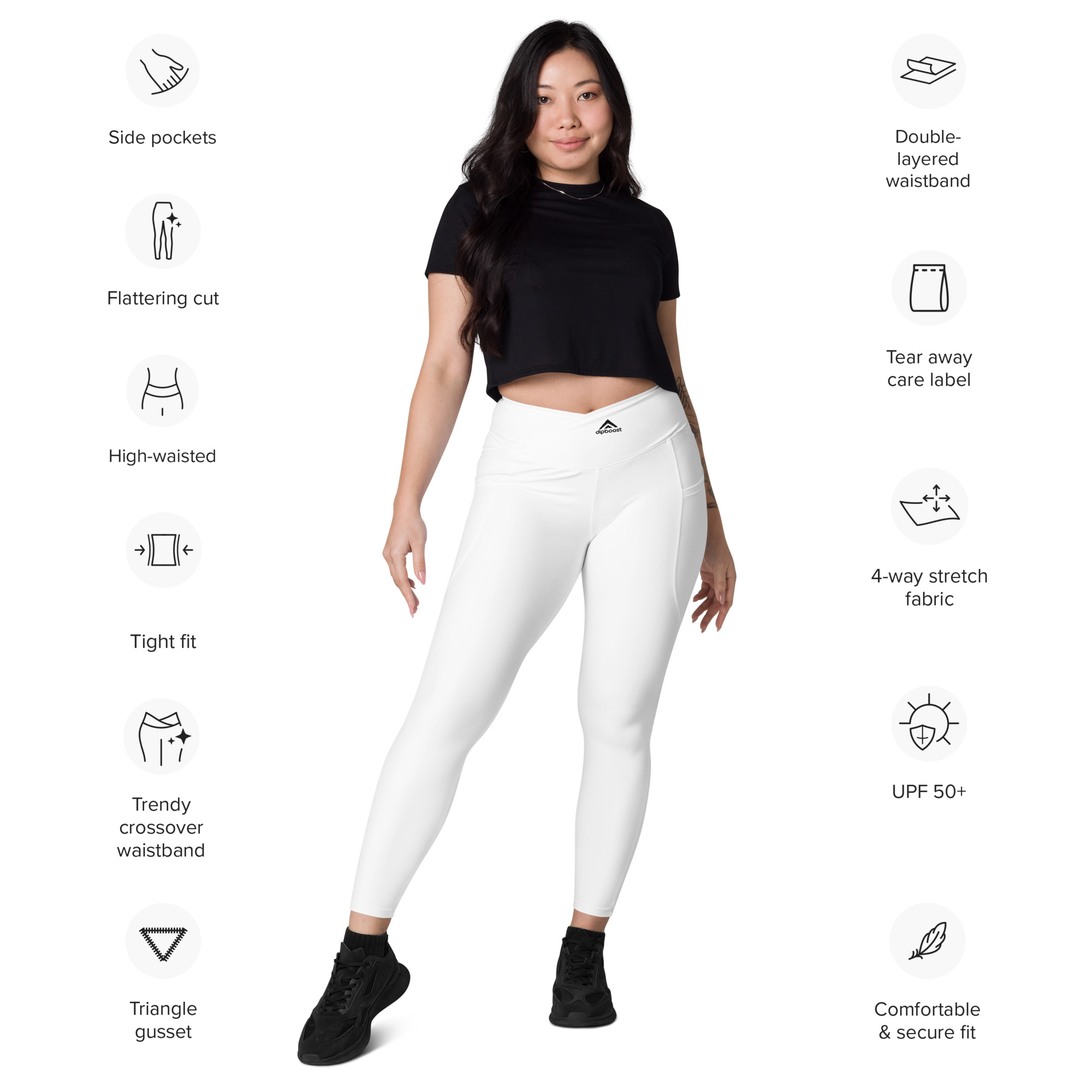 legging croisé dipboost all over avec poches legging croisé dipboost all over avec poches